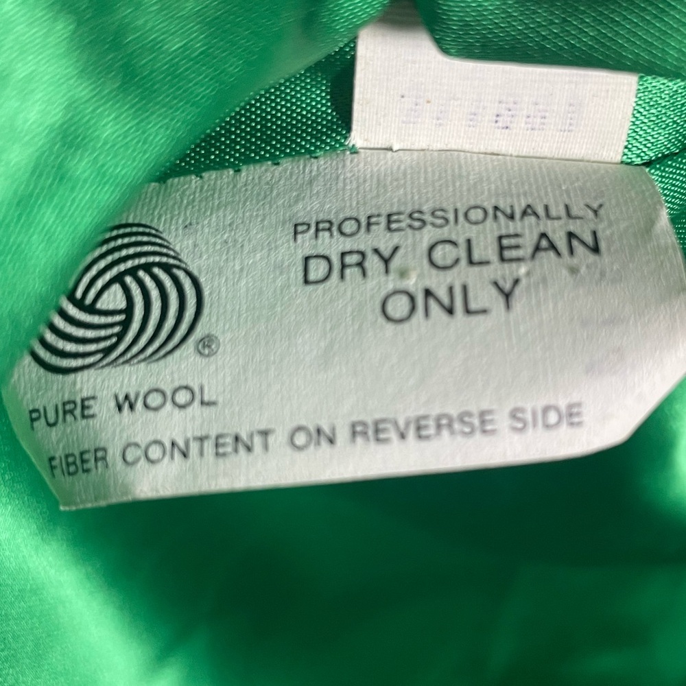 Vintage Mackintosh Authentic Peacoat – Kelly Green 100% Wool – Made in USA - Picture 12 of 12